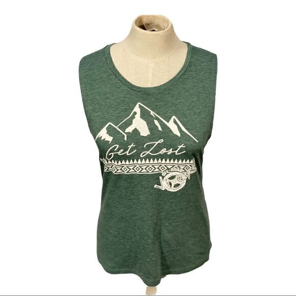 Off Road Vixens Green Get Lost Tank Top - Picture 3 of 6